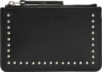 LIEBESKIND BERLIN Kaarthoes Paper Bag Stud Ani Star Card Holder Black Zwart