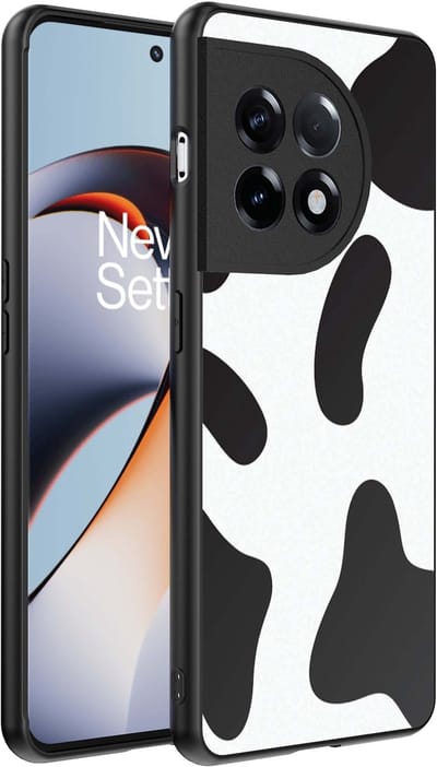 Smartphonica Telefoonhoesje Geschikt voor OnePlus 11R met Koeienvlekken Opdruk - TPU Backcover Case With Cow Patches Design geschikt voor OnePlus 11R