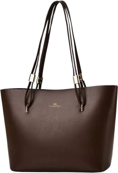Bovista Handtas Dames - Schoudertas - School - Shopper - Schooltas - Werktas - Koffie