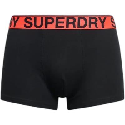 Superdry BOXER TRIPLE PACK Heren Onderbroek - Raven Black Marl