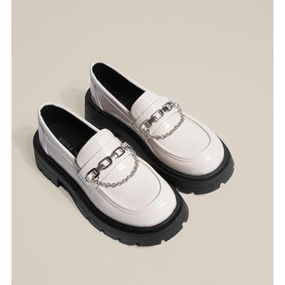 Dikkere zolen Britse stijl loafers Dames Zomer Zwarte enkele schoenen Retro Frans Lief en Cool Mary Jane Kleine leren schoenen 36