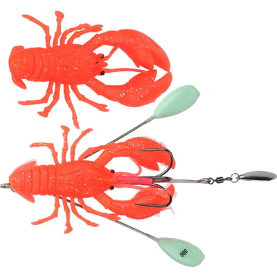 Leurre Artificiel Simulation Grand Homard Appât Pêche à la Traîne en Mer Profonde Accessoire Rouge rouge