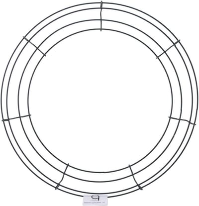 Draad Koord Frame - Krans Basis - Kransen Maken - Gepoedercoat Staal - 14 inch - Groen
