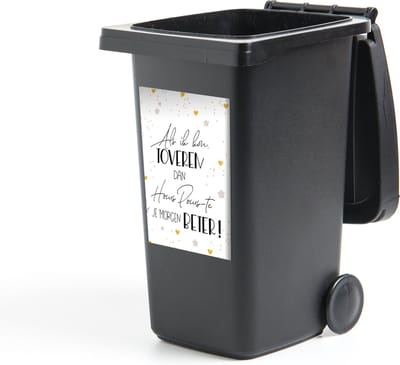 Container sticker Beterschap - Spreuken - Hart - Hocus pocus - 40x60 cm - Kliko sticker