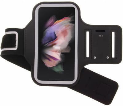 Hoesje Geschikt Voor Samsung Galaxy Z Fold 3 hardloop armband - Sportband - hoesje - zwart