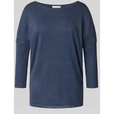 Gebreide pullover van viscosemix met 3/4-mouwen, model 'JONE'