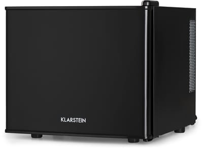 Klarstein Minibar Happy Hour 5-15°C Geruisloos: 26 dB : LED Verlichting - Zwart - 17L - voor Hotelkamer - Compact - Mini Fridge Kleine Koelkast Hotelkoelkast Drankkoeler Compact Koelkast