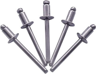 Blinde RVS Klinknagels 4,8 x 8 mm - 50 Stuks, Dome Head, DIN 7337, A2