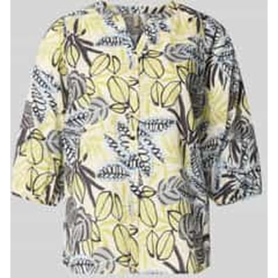 regular fit blouse met een all-over bloemenmotief