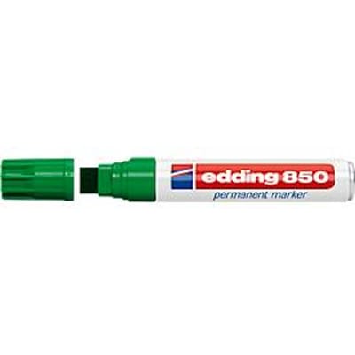 edding 850 permanent marker, wigvormige punt 5-16 mm, groen, 5 stuks