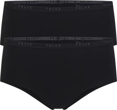 FALKE Daily Comfort Multipack ademend katoen broek van onderlaag dames zwart - maat M