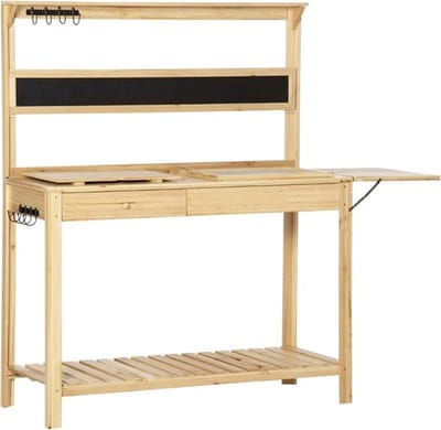 Thuys Oppottafel – Tuinwerkbak – Tuinwerktafel – Deels Inklapbaar – Hout - Bruin