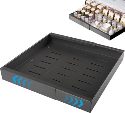 JGS ® Uitschuifbare Keukenlade Organizer zonder Boren of Spijkeren voor Optimaal Ruimtegebruik