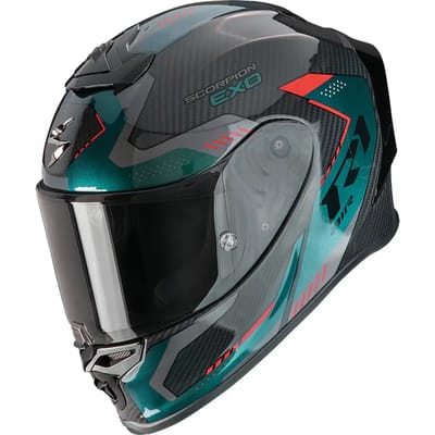 Scorpion Exo-R1 Evo Carbon Air Propel Black Green - Integraalhelm - Maat XL - Motorhelm - ECE 22-06 gekeurd
