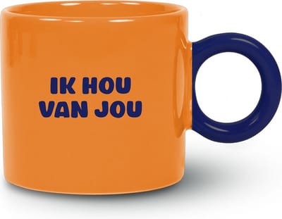 Mok - Beker - Ik hou van jou - lint: "Speciaal voor jou" - Cadeauverpakking