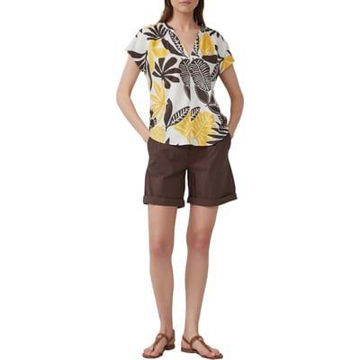 s.Oliver - female - Mouwloze blouse van linnenmix in een relaxte pasvorm