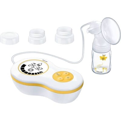 Beurer BY 40 Elektrische borstkolf - 10 Stimulatiestanden - 10 Kolfstanden - Verlicht display - Adapter Avent en NUK flessen - Incl. netadapter en batterijen - 3 Jaar garantie