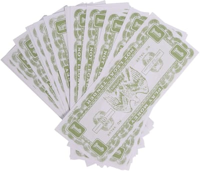 Nep speelgeld dollars carnaval accessoires - 150x biljetten - Pooier of olie Sjeik verkleed spullen