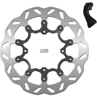 Vlotterende motorremschijfset en steuntje NG Brake Disc Wave 722XK11