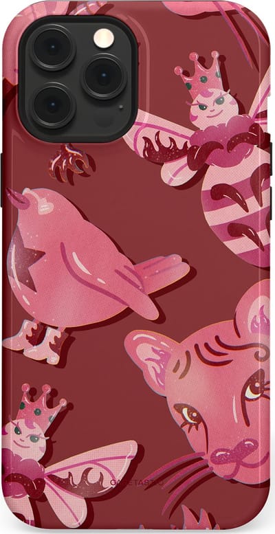Casetastic Hoesje Geschikt voor Apple iPhone 12 Pro Max Magsafe - Stijlvolle Beschermende Duo-layer Case - Luxe dieren