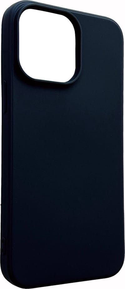 Siliconen Back Cover hoesje - Geschikt voor iPhone 13 Mini - Zwart - (Past Alleen iPhone 13 Mini)