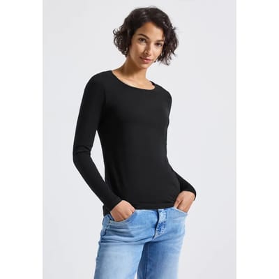Basic shirt met lange mouwen