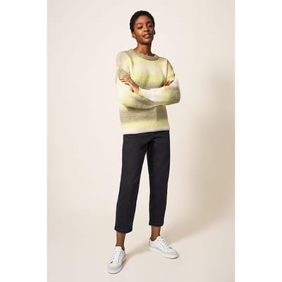 White Stuff Spring Spacedye Jumper Green Multi Größe: 14 | Strickpullover Outlet | Damen | Grün