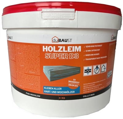 Sneldrogende Waterbestendige Houtlijm voor Hard- en Zacht Hout - 1,5 kg