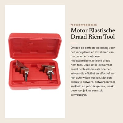 Dailygoods- Riemverwijdertool Set - Reparatiegereedschap - Elastische Riemen - Installatie/Verwijdering - Lichtgewicht 600g - Exquisite Design - Gereedschap