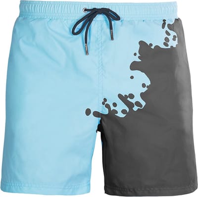 SEA'SONS - Zwembroek Jongens - Kleurveranderend - Grijs-Blauw - Maat 140 (SEASONS - Kleur veranderend)