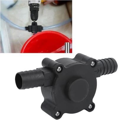 Elektrische Boorpomp - Draagbare Pomp - Water Verplaatsen - Zelfaanzuigend - Compact Formaat - Zwart