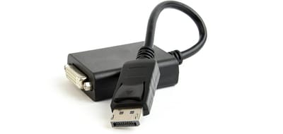 Gembird DisplayPort v.1.2 - Dual-Link DVI 0,1 meter Zwart