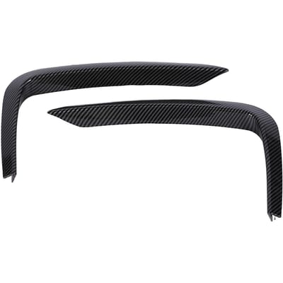 1 Paire Spoiler Lèvre Cache Antibrouillard Grille Aspect Sportif Spoiler Lèvre Cache Antibrouillard Garniture Grille pour Série 2 F22 F23 M Sport black