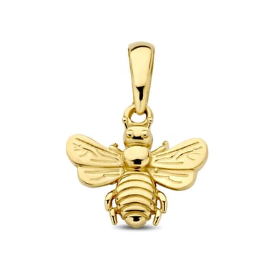 New Bling - 9NBG-0910 - 14K geelgouden Hanger – Vlieg – Dames Hanger