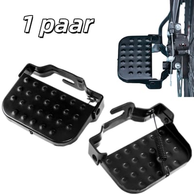 1 paar - fietspedalen voor het achterwiel - opvouwbaar, gemaakt van zeer sterk materiaal - passagierspedalen - achterpedalen - 13*9 cm - geschikt voor volwassen mannen en vrouwen voor dagelijks gebruik en woon-werkverkeer - zwart