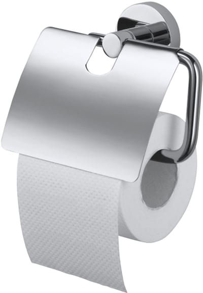Haceka Kosmos Toiletrolhouder - met klep - chroom