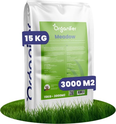 Weide Graszaad Meadow - Speciaal voor Paarden en Kleinvee (15kg, 3000m2) - Graszaad Weide - Graszaad Weidemengsel - Schapengras - Weidegraszaad - Paarden Graszaad - Organifer