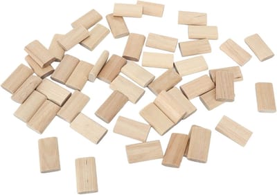 50 Stuks Beuken Hout Domino Tenons, 8x40mm voor Meubelbouw, Kastconstructie en Frame Engineering, Ideaal voor Houtbewerking en Verbindingstechnieken