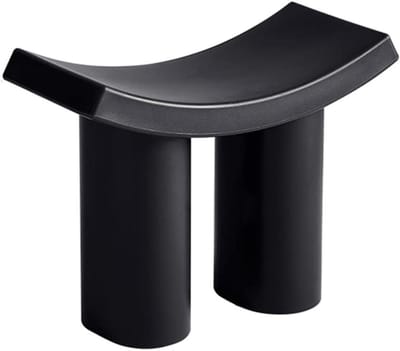 Plastic Lage Kruk - Douche Zitje - Veilig Douchen - Waterdicht Anti-slip - 58x26x45cm - Zwart