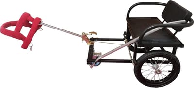 Hondenbuggy - Hondenkar - Hond Uitlaten - Trekbaar Door Hond - Tot 100kg - Zwart