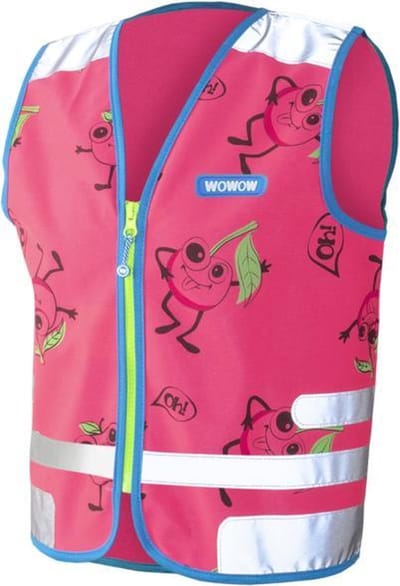 WOWOW Comic veggie Jacket roze - fluohesje kind EN17353 - XS