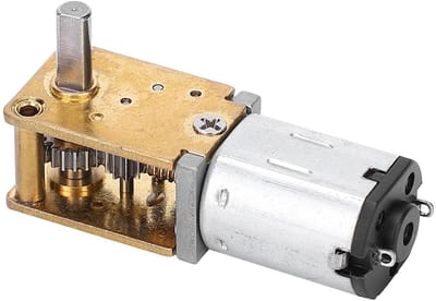 Mini reductiemotor - Wormwielmotor DC - Elektronica projecten - Stabiele tandwielaandrijving - 18 mm compact - Metaal