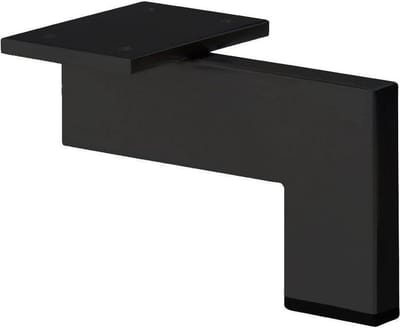 FLE - Stalen meubelpoot zwart design 14 bij 1,5 cm en hoogte 10 cm