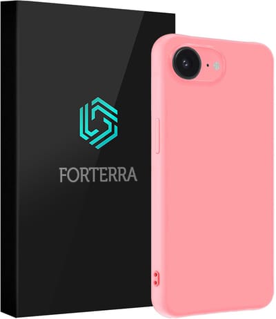 Hoesje Geschikt voor Apple iPhone 17e - Sterk & Shockproof - Siliconen Case - Hoes Cover - Lichtroze