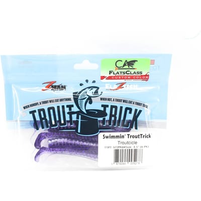 Zman Soft Lure Swimmin Trout Trick 3.5 Inch 6/Pak Troutcicle (5278) white