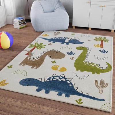 Kindertapijt - Speeltapijt Vloerkleed - Spelen en decoreren - Oeko-Tex Standard 100 - 160 x 230 cm - Dino & Friends
