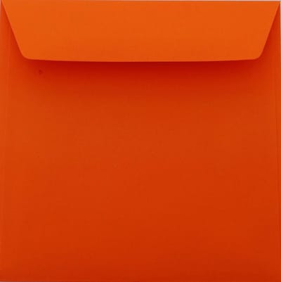 Vierkante Enveloppen - Post Envelop - Versturen van kaarten - Duitse productie - 18 x 18 cm - Mandarijn