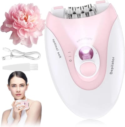 Ontharingsapparaat Geschikt voor vrouwen, ontharingsapparaat Geschikt voor gezichtshaar bij vrouwen, ontharingsapparaat Geschikt voor gezichtshaar bij vrouwen met LED-verlichting, Geschikt voor gezicht, lichaam en oksels.