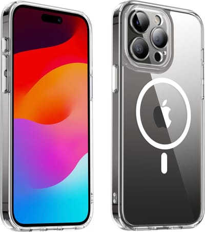 Valenta Doorzichtig Hoesje geschikt voor Apple iPhone 14 Pro Max MagSafe Telefoonhoesje Hardcase | Valenta Trend Backcover | Geschikt voor MagSafe | Geschikt voor Draadloos Opladen met Magnetische Ring | MagSafe Case – Transparant