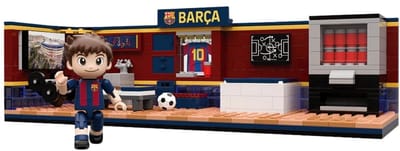 Neko B1127 Icons FC Barcelona Voetbal Kleedkamer bouwset met minifigure | Classic Creator Modular Building | Expert Architecture Modelbouw | Technisch educatief speelgoed voor volwassenen & kinderen | Bouwdoos met 439 bouwstenen